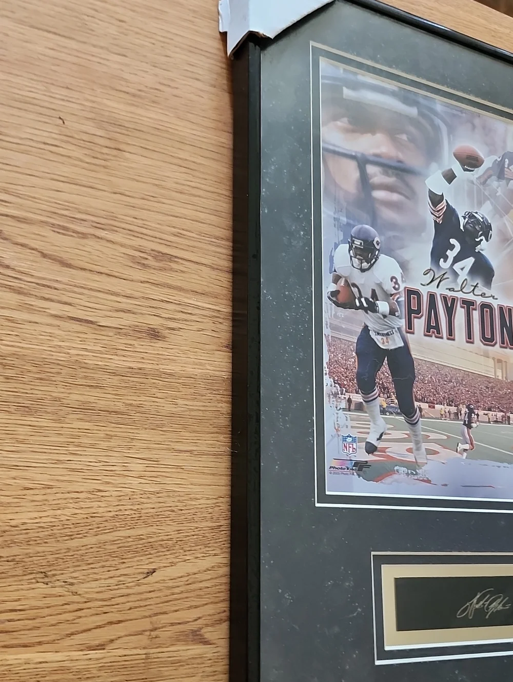 Walter Payton Framed Sports Wall Decor - Official NFL photo